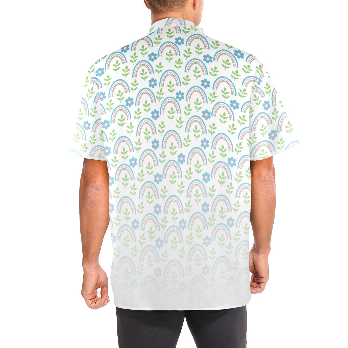 Spring Awakening Symbol Stand Up Collared Shirt