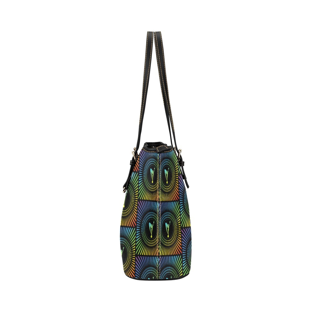 Burst of Pride 2025 Leather Tote Bag
