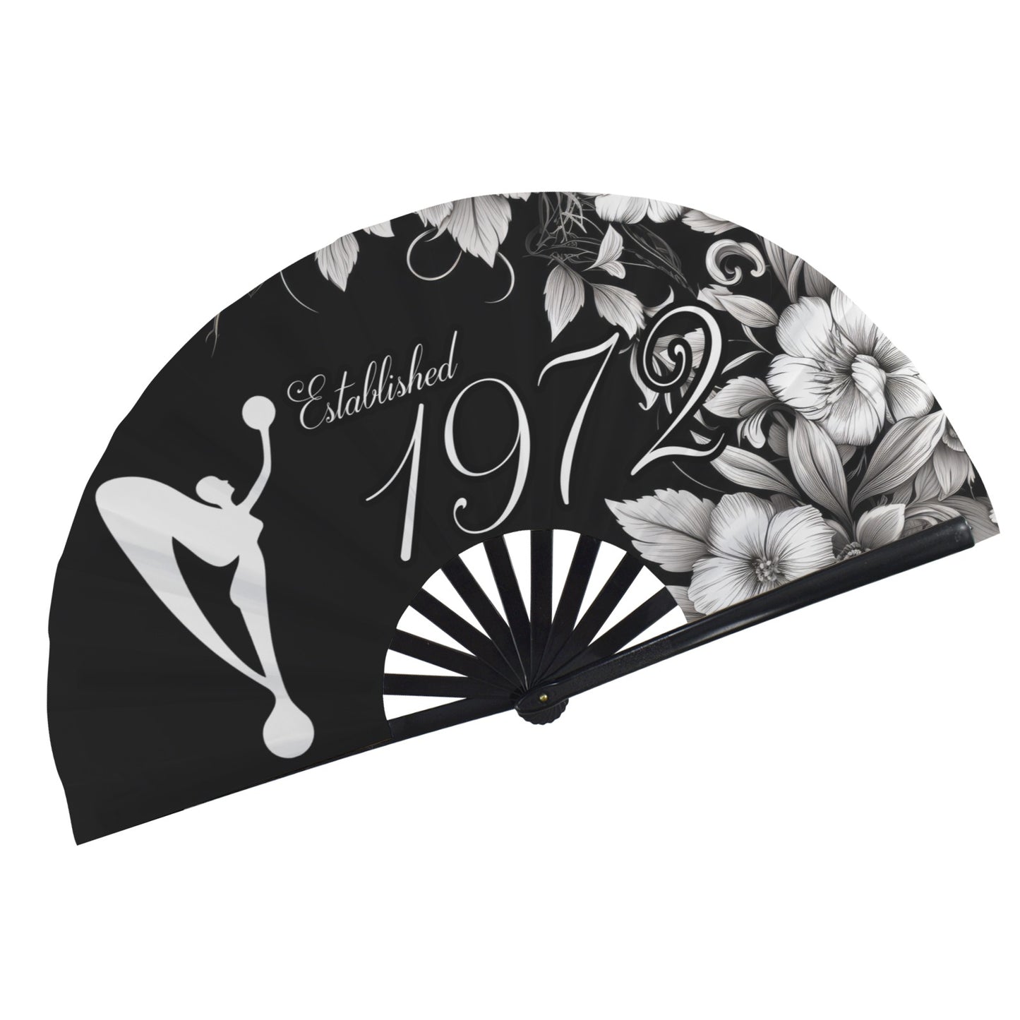 1972 Floral Clack Fan