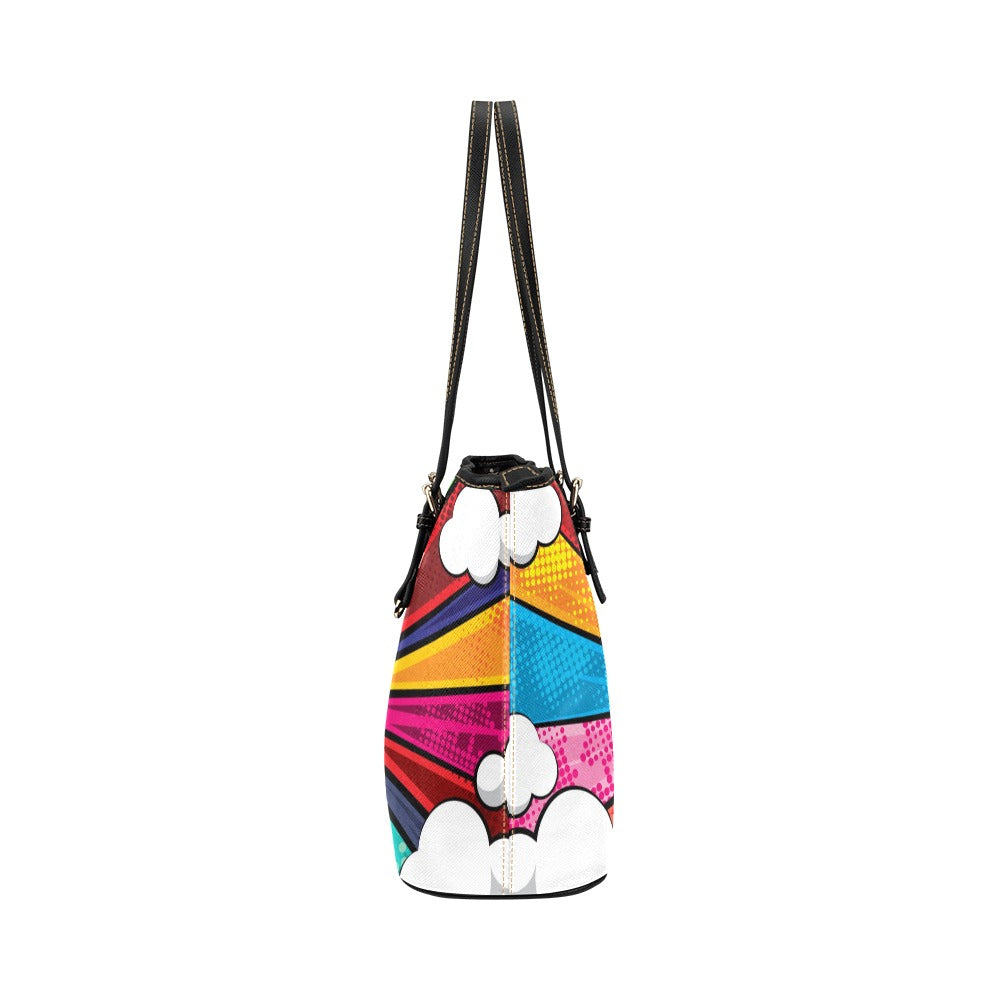 Comic Excellence Leather Tote Bag