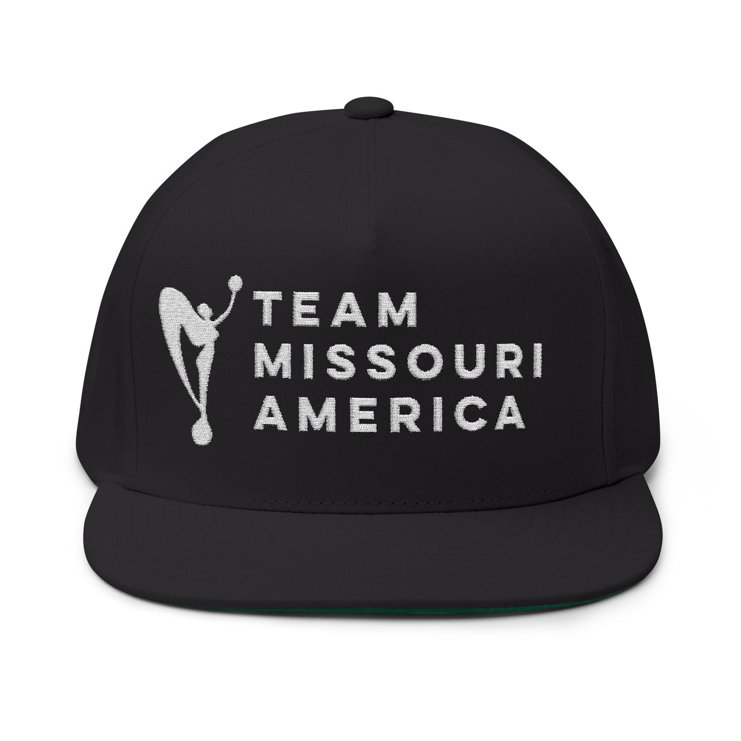 Team Missouri America Embroidered Flat Bill Cap | Stylish Sports Hat | Perfect for Team Events, Casual Outings, Gifts, and Celebrations