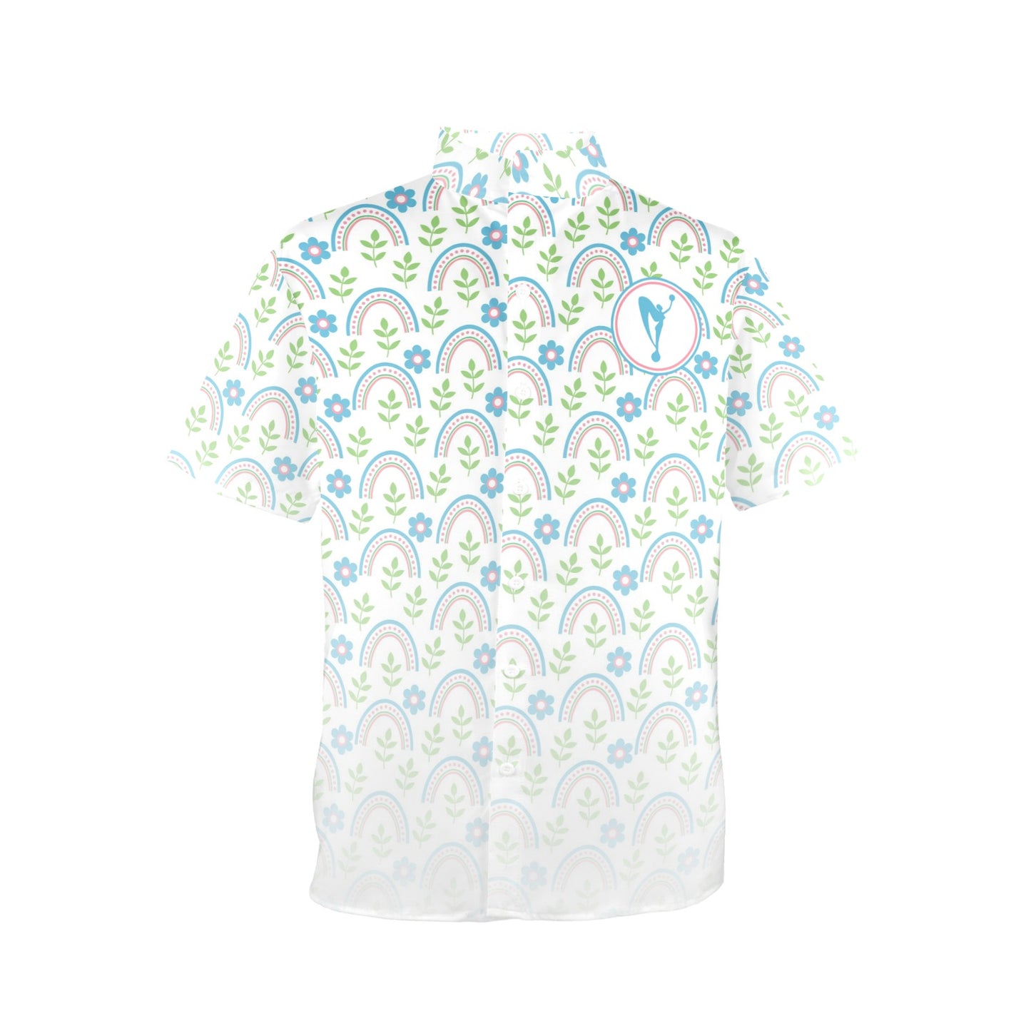 Spring Awakening Symbol Stand Up Collared Shirt