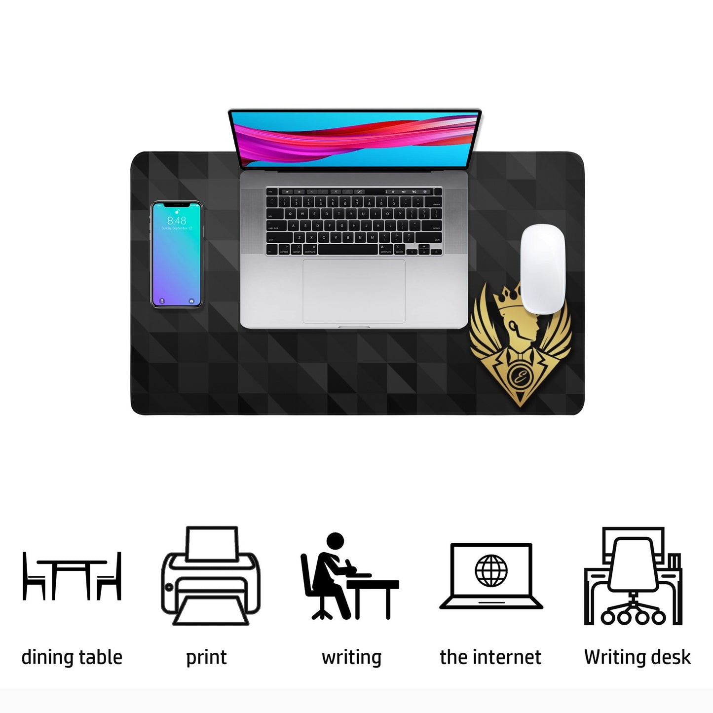 Dark Angle Esquire Rectangle Mousepad 23.6" x 13.8"