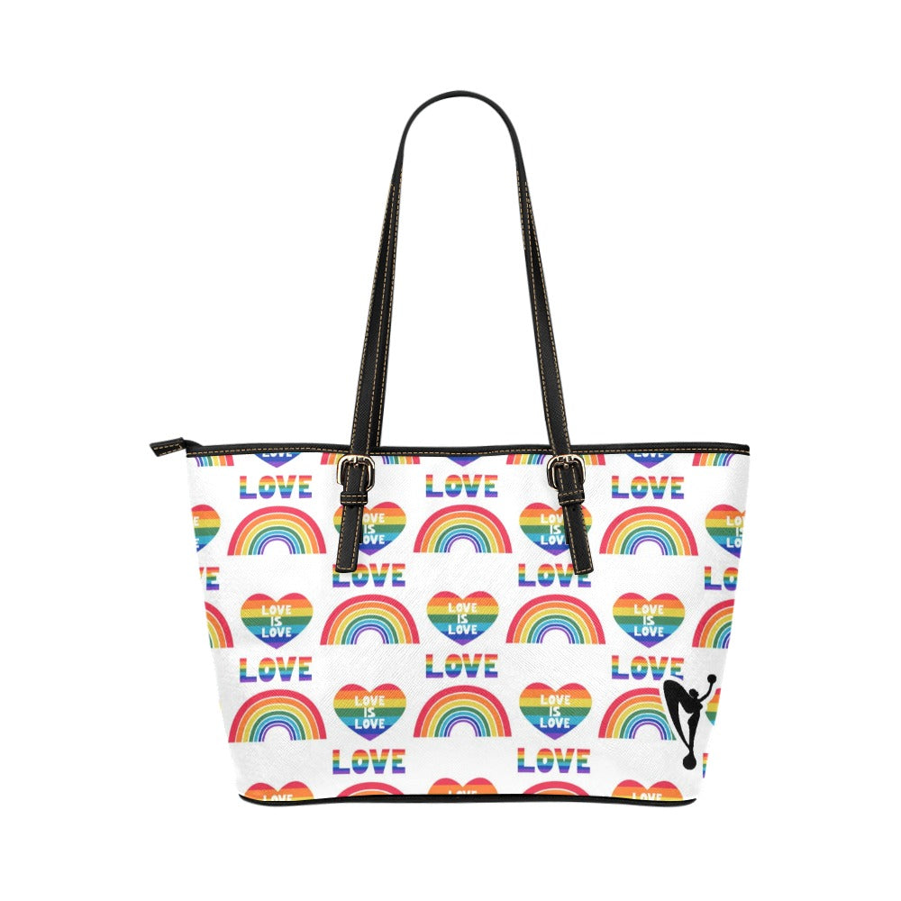 Love is Love Leather Tote Bag