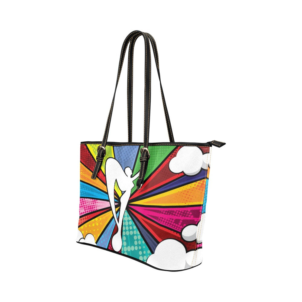 Comic Excellence Leather Tote Bag