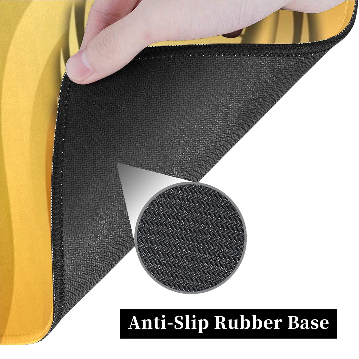 Waves of Gold Esquire Rectangle Mousepad 23.6" x 13.8"