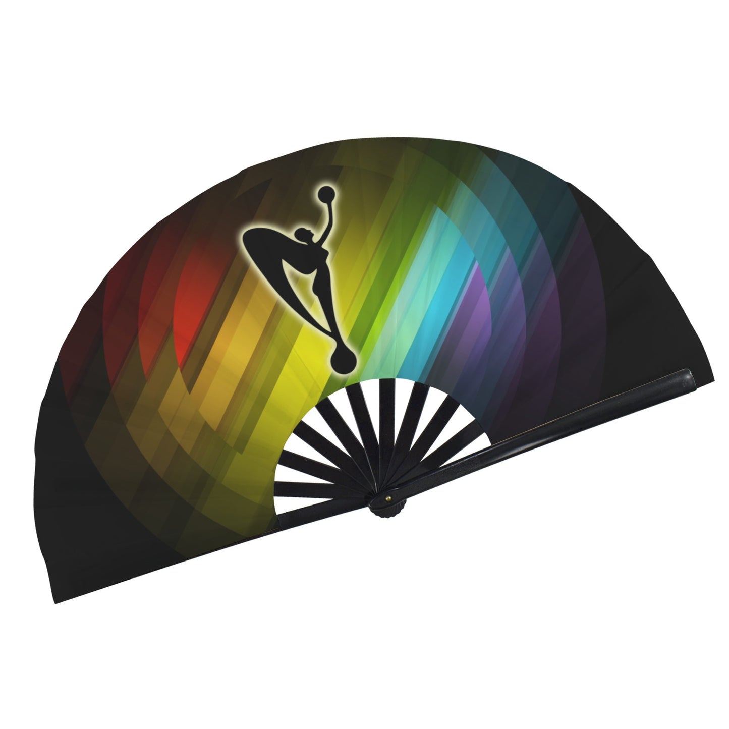 Rainbow Refraction Clack Fan