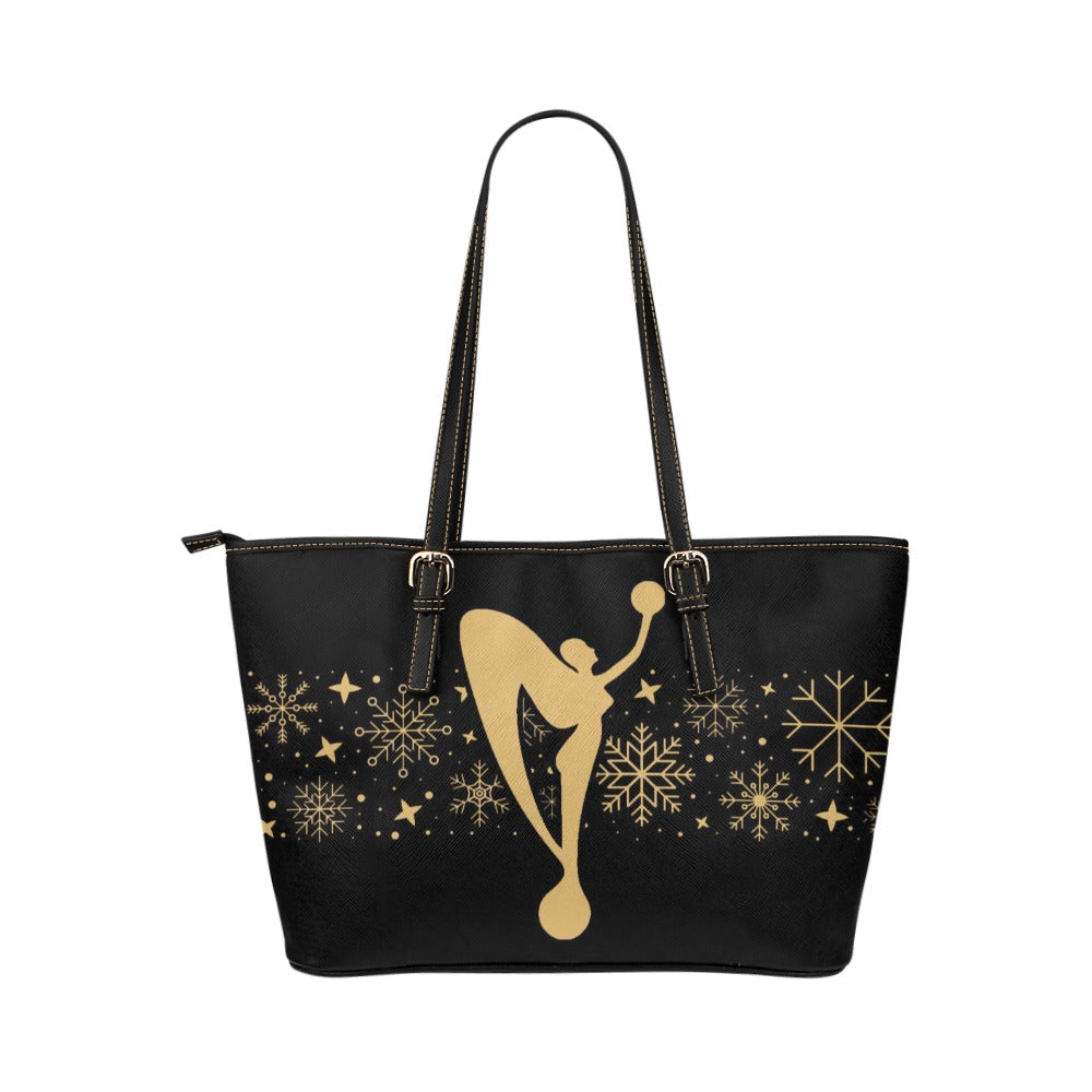 Snow In Excellence Holiday 2025 Leather Tote Bag