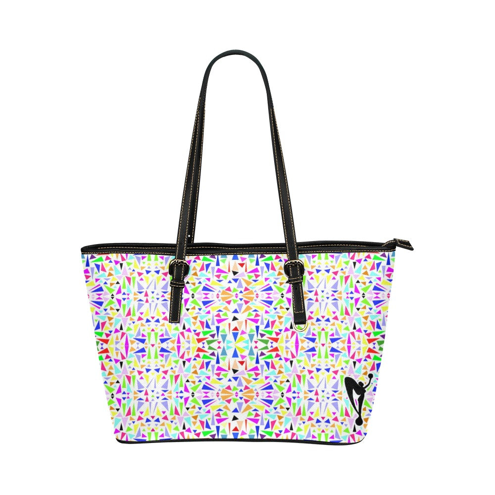 Jagged Edge Leather Tote Bag