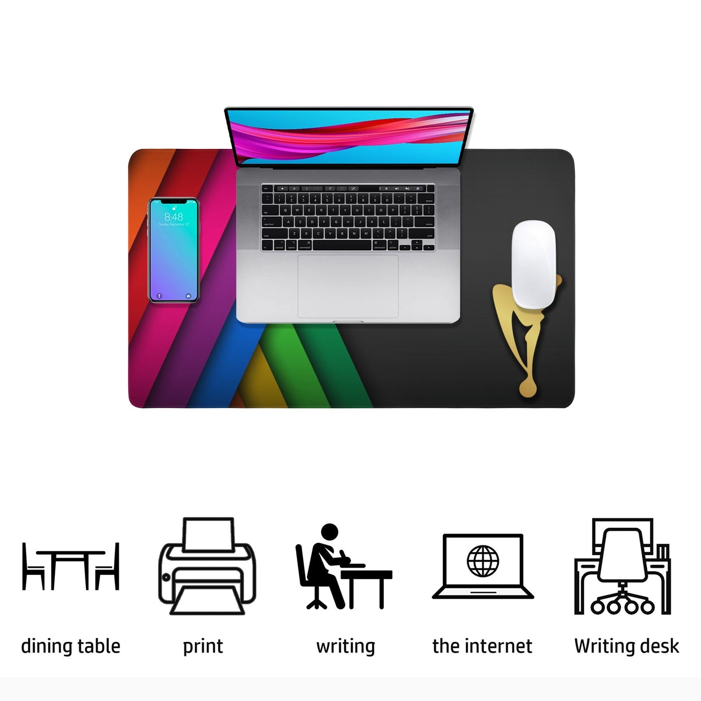 MGA Touch of Color Rectangle Mousepad 23.6" x 13.8"