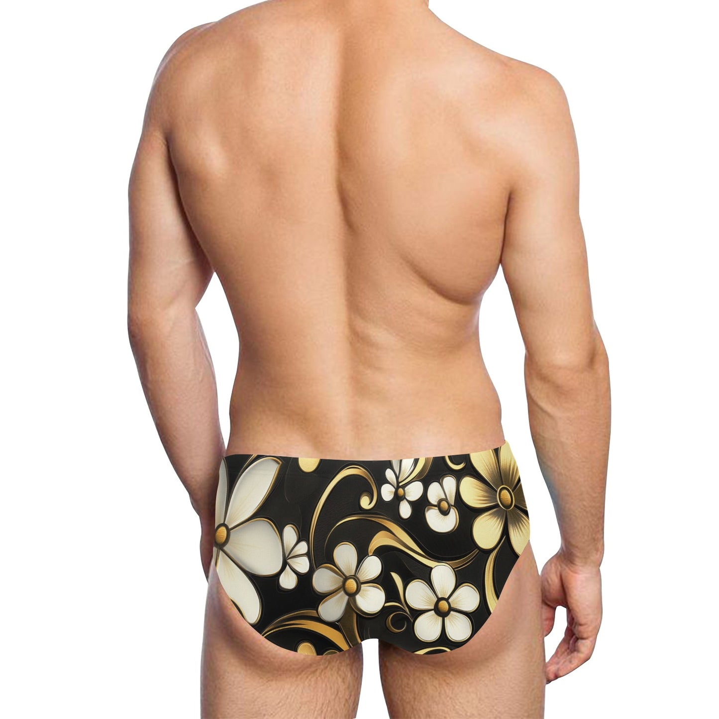 Golden Flower Men's Swimming Briefs
