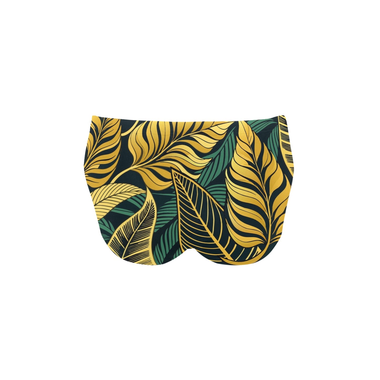 Green Tropic Men's Swimming Briefs