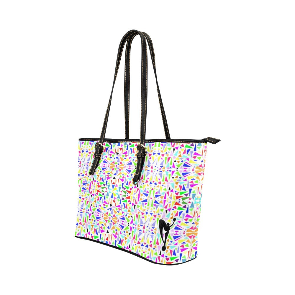 Jagged Edge Leather Tote Bag