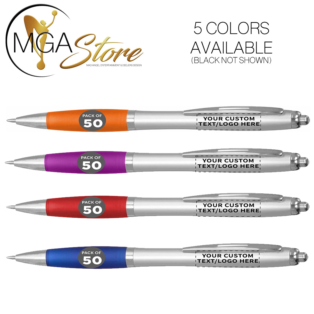 Custom Logo Ink Pens (50)
