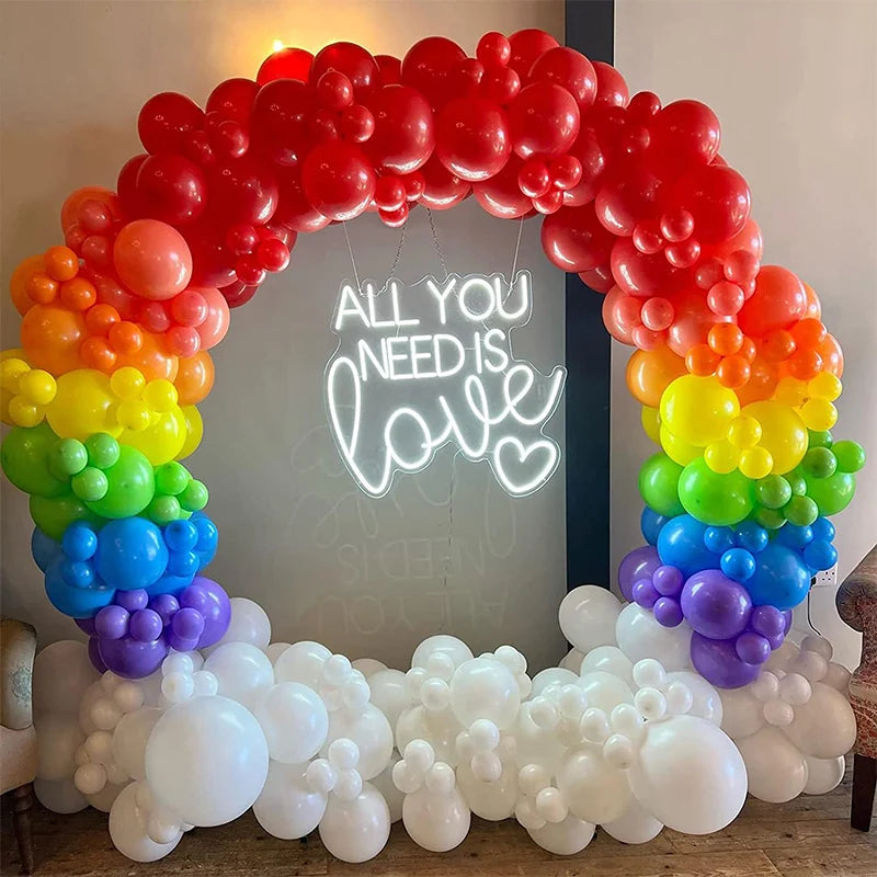 Traditional Rainbow Balloon Decor (No Arch/stands, Balloon Only)