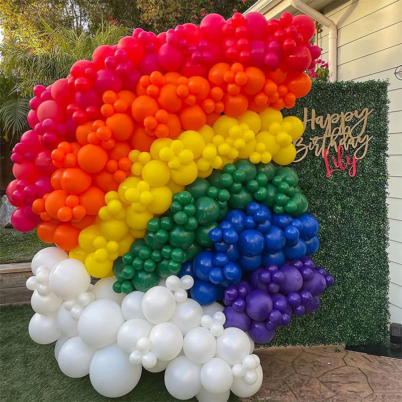 Traditional Rainbow Balloon Decor (No Arch/stands, Balloon Only)