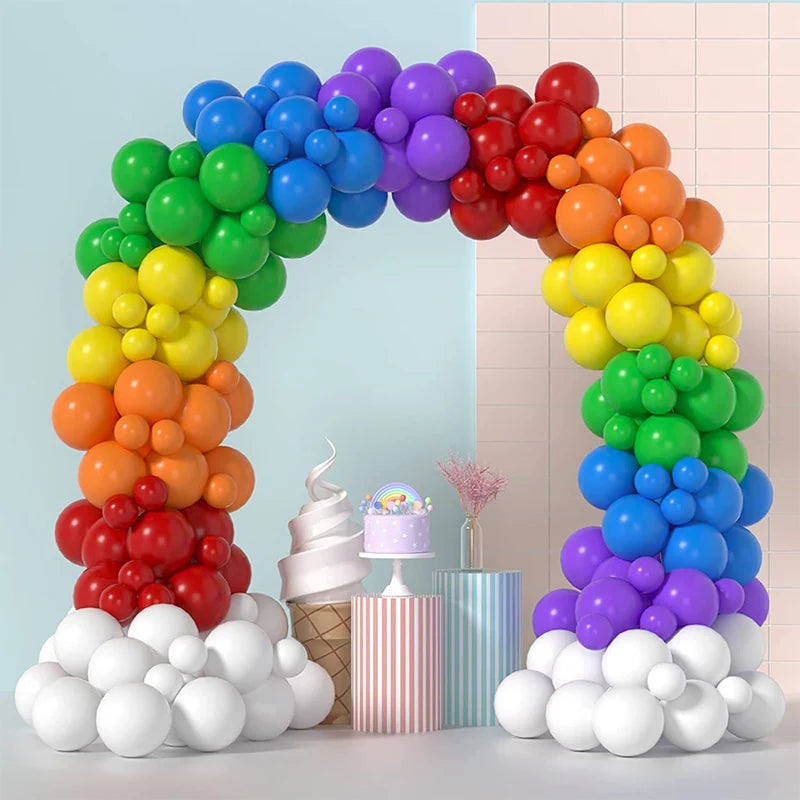 Traditional Rainbow Balloon Decor (No Arch/stands, Balloon Only)