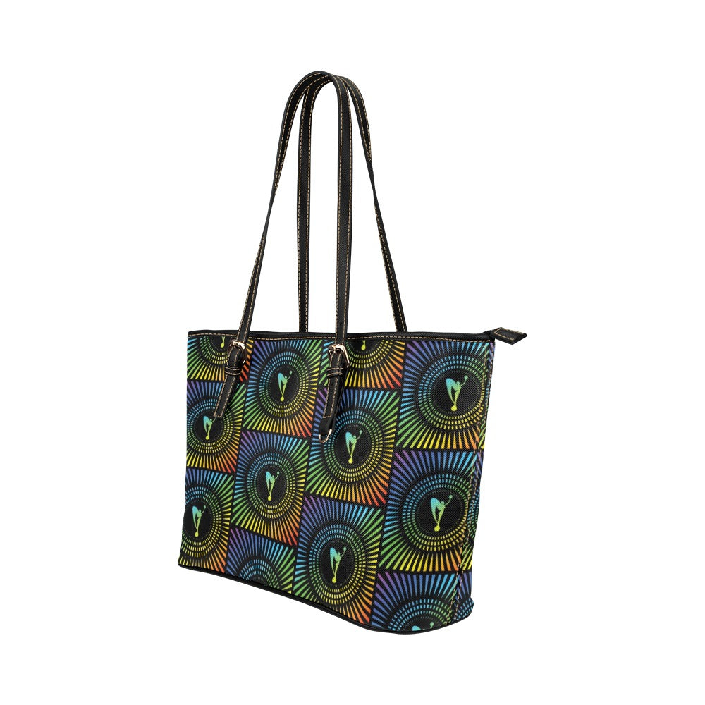 Burst of Pride 2025 Leather Tote Bag