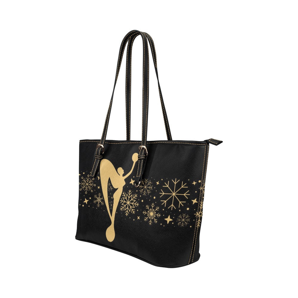Snow In Excellence Holiday 2025 Leather Tote Bag