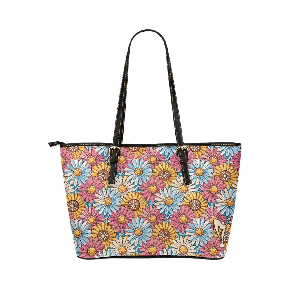 Daisy Please Femme Leather Tote Bag