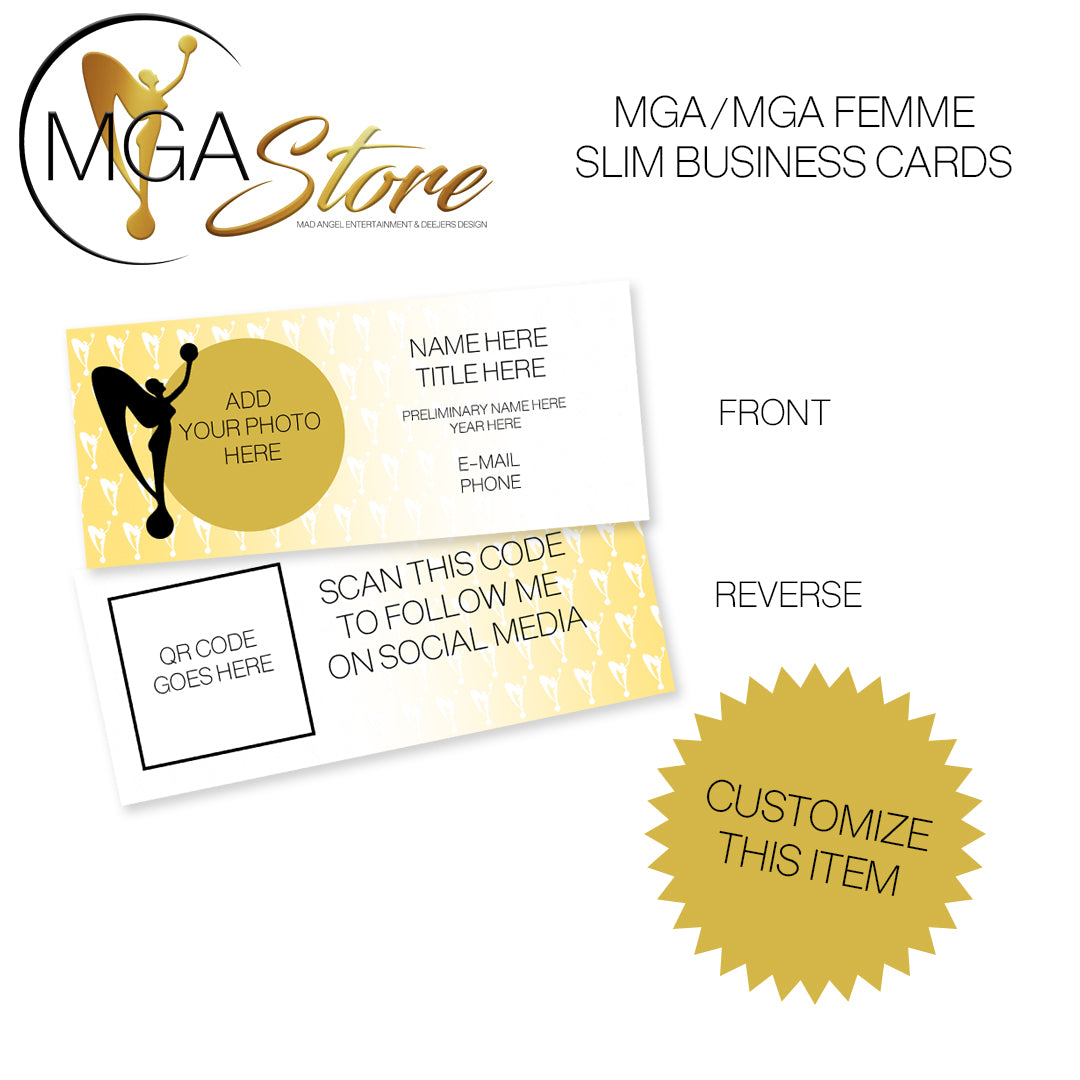 MGA/MGA Femme Slim Business Cards (500)