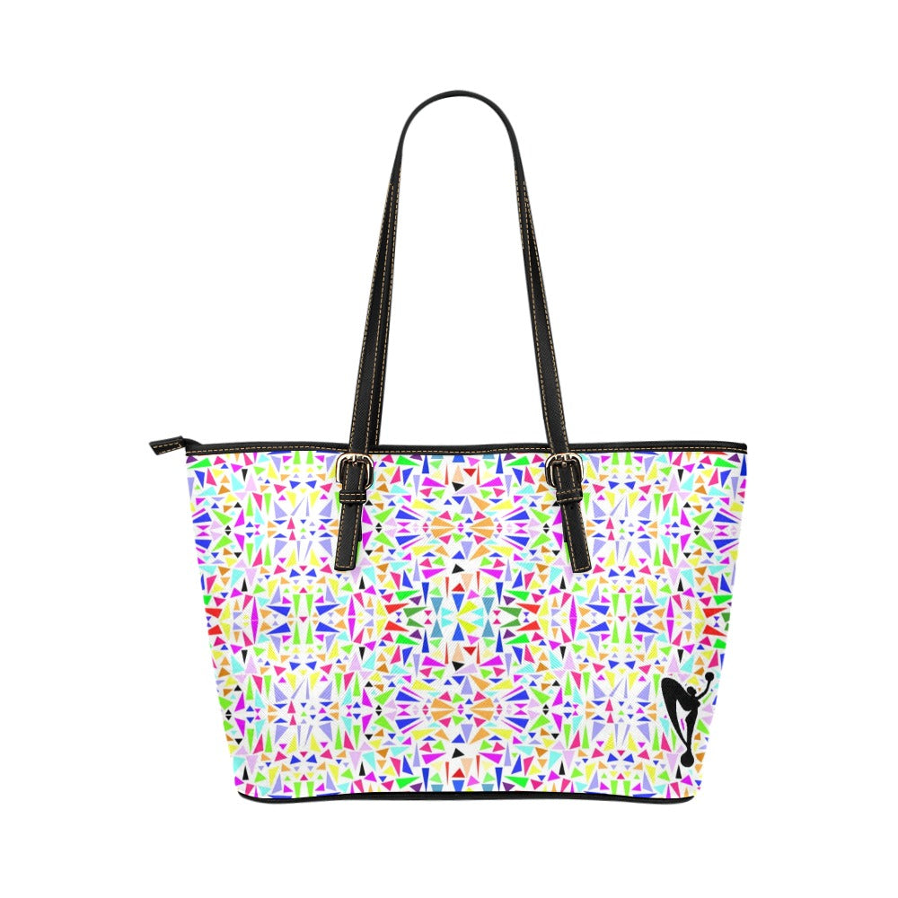 Jagged Edge Leather Tote Bag