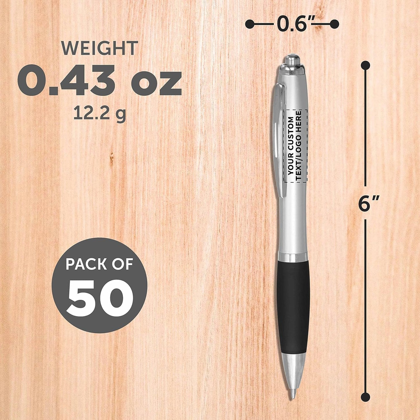 Custom Logo Ink Pens (50)