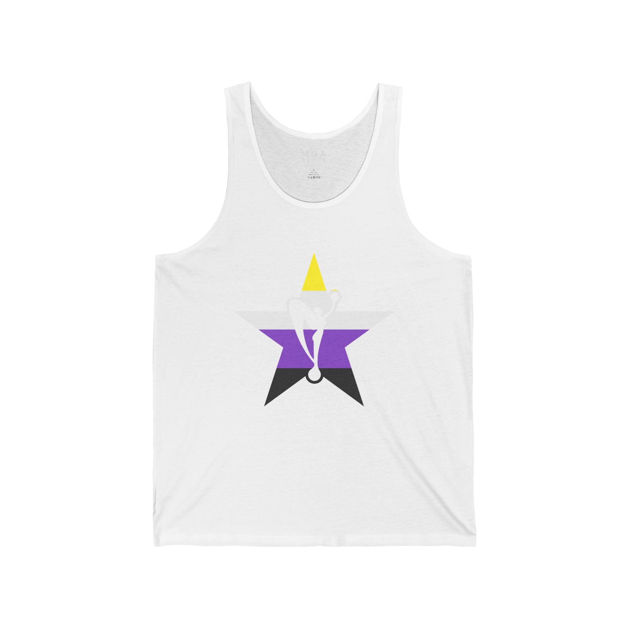 Non Binary Pride Star Power Tank Top
