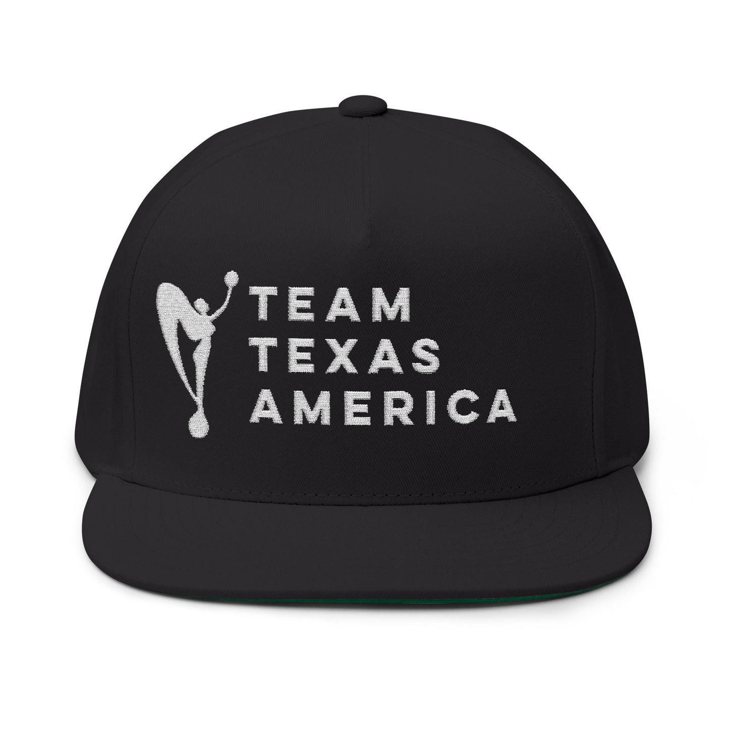 Embroidered Flat Bill Cap - Team Texas America, Sports Cap, Gift for Him, Custom Hat, Casual Wear