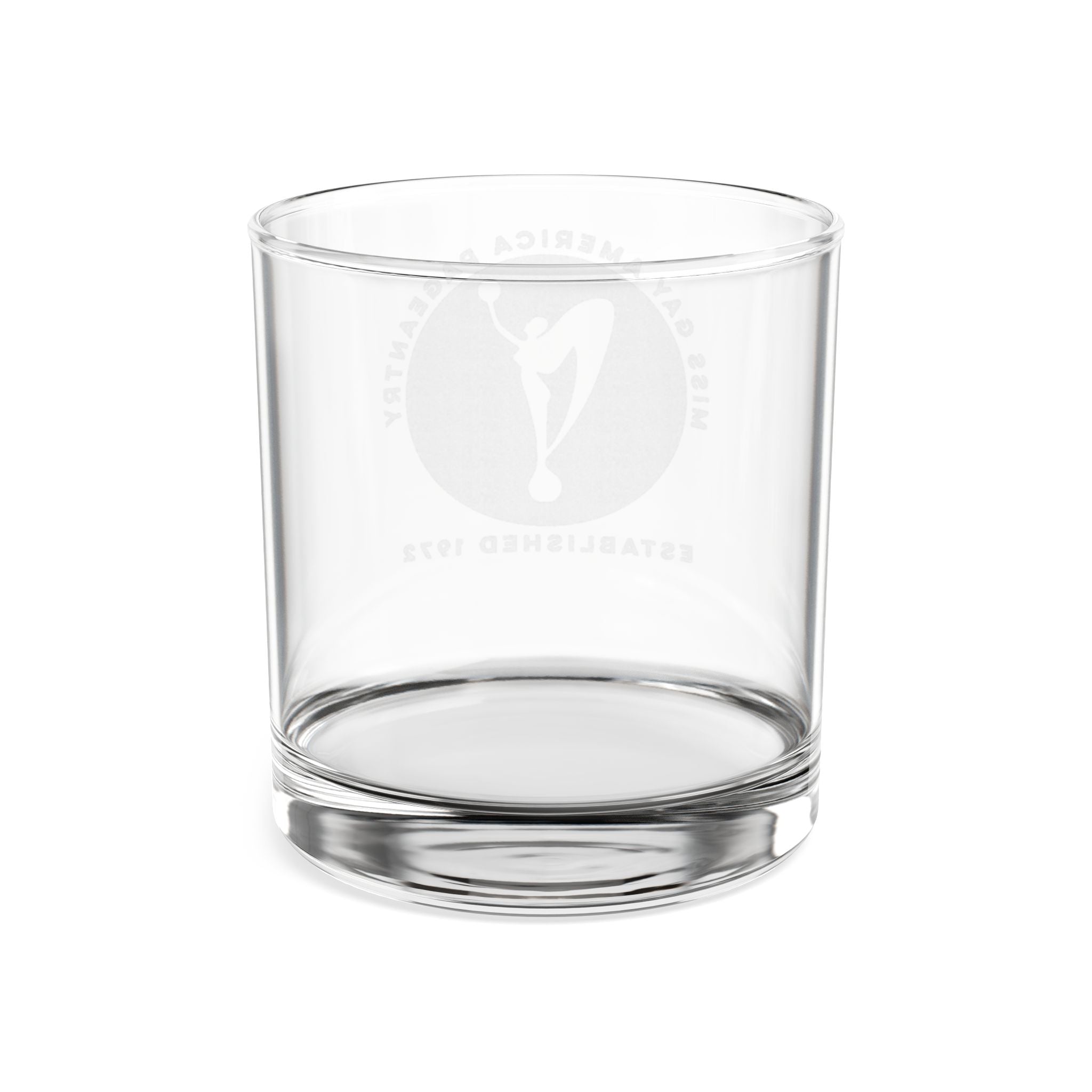 Engraved MGA Pageantry Emblem 10.5oz Whiskey Glass