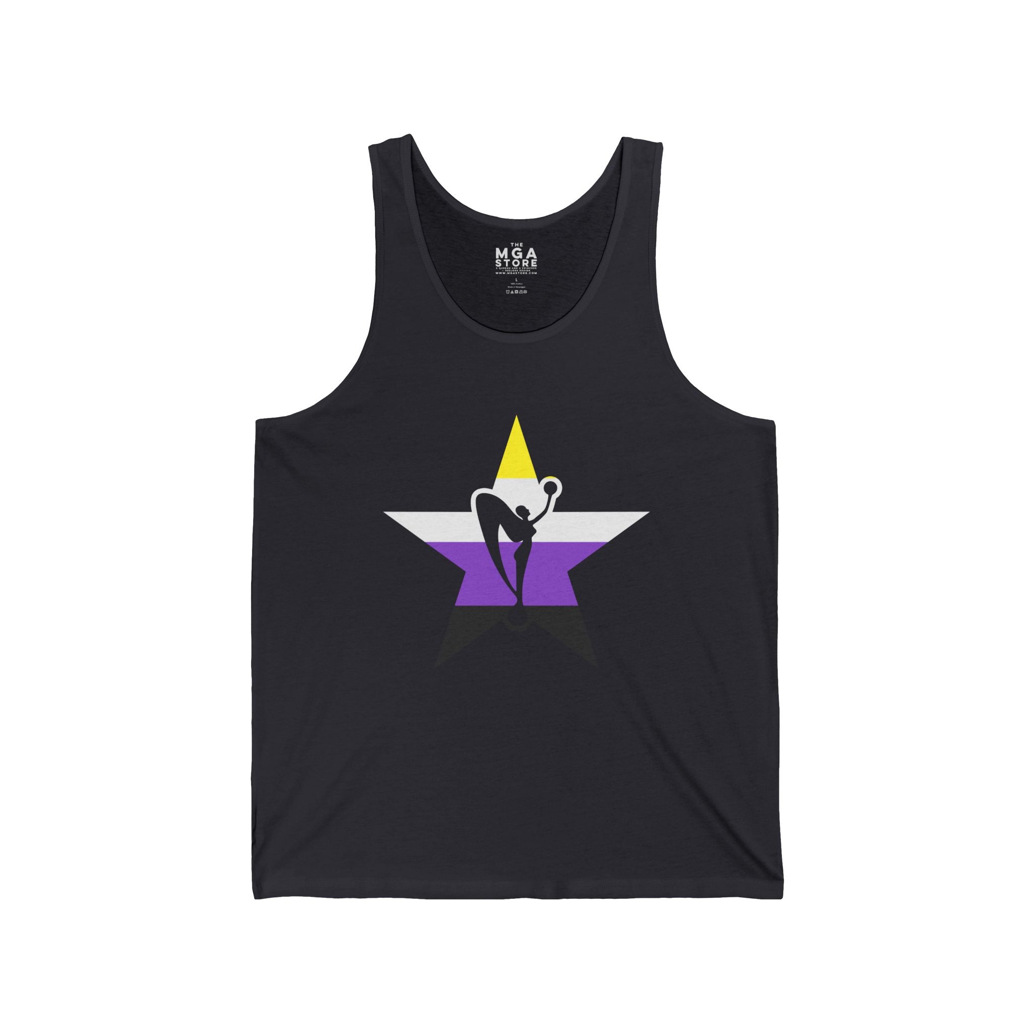 Non Binary Pride Star Power Tank Top