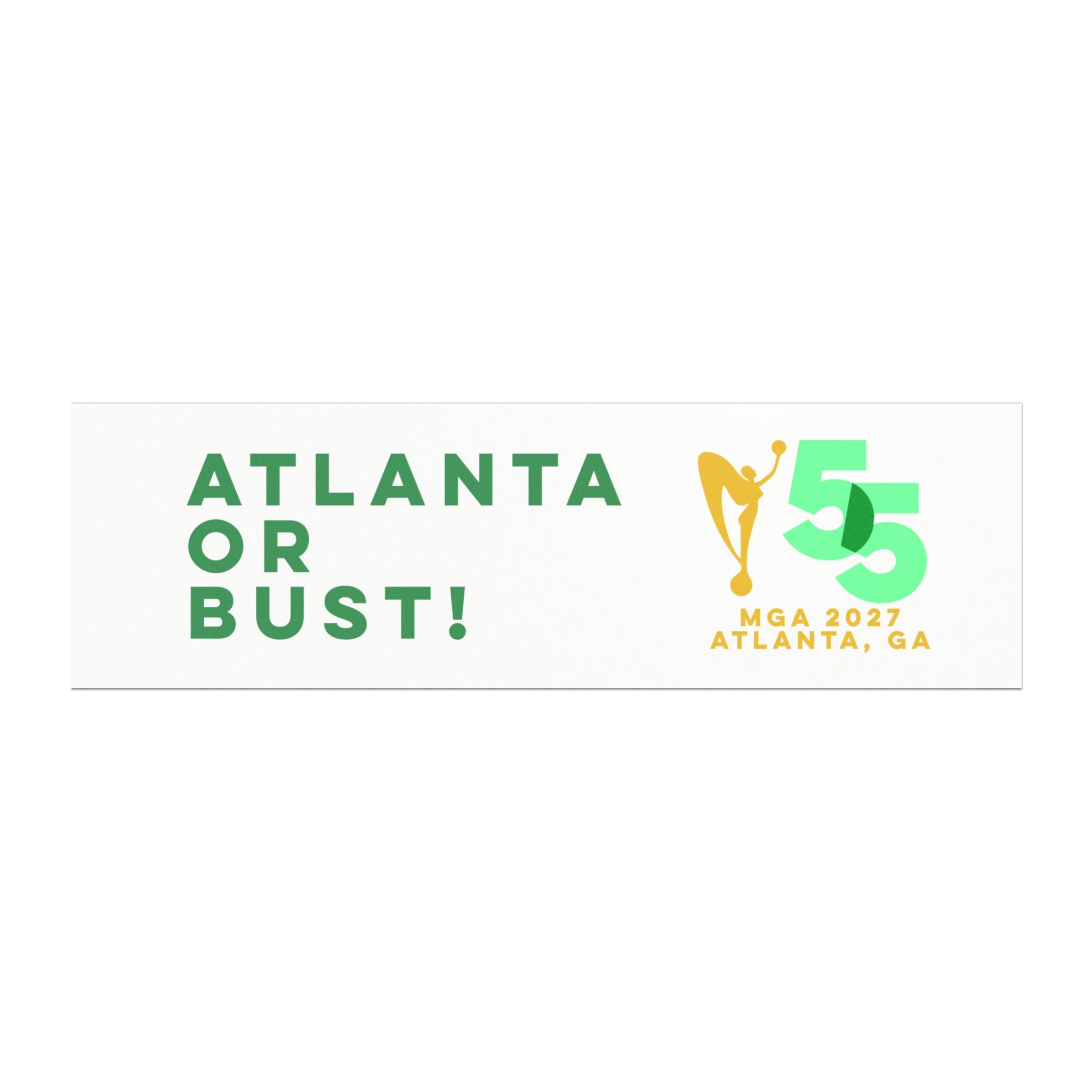MGA 55th Anniversary Atlanta or Bust Car Magnet