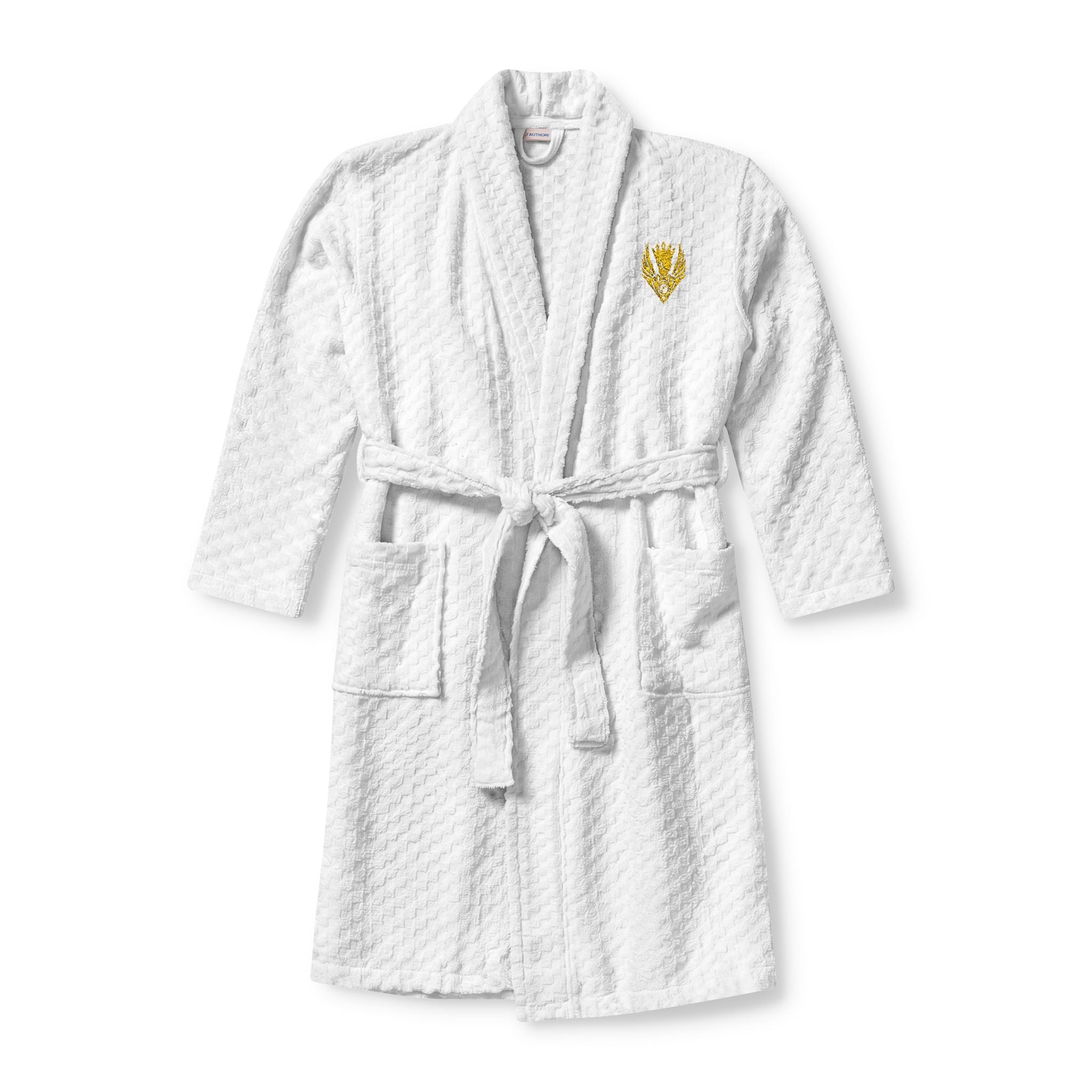 GAE Emblem Embroidered Terry Shawl Robe