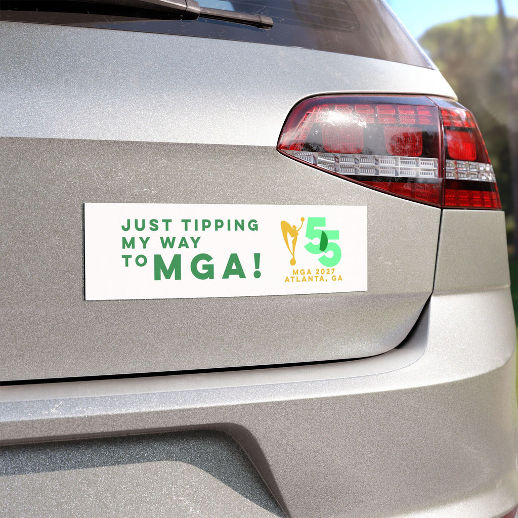 MGA 55th Anniversary Tipping My Way Car Magnet