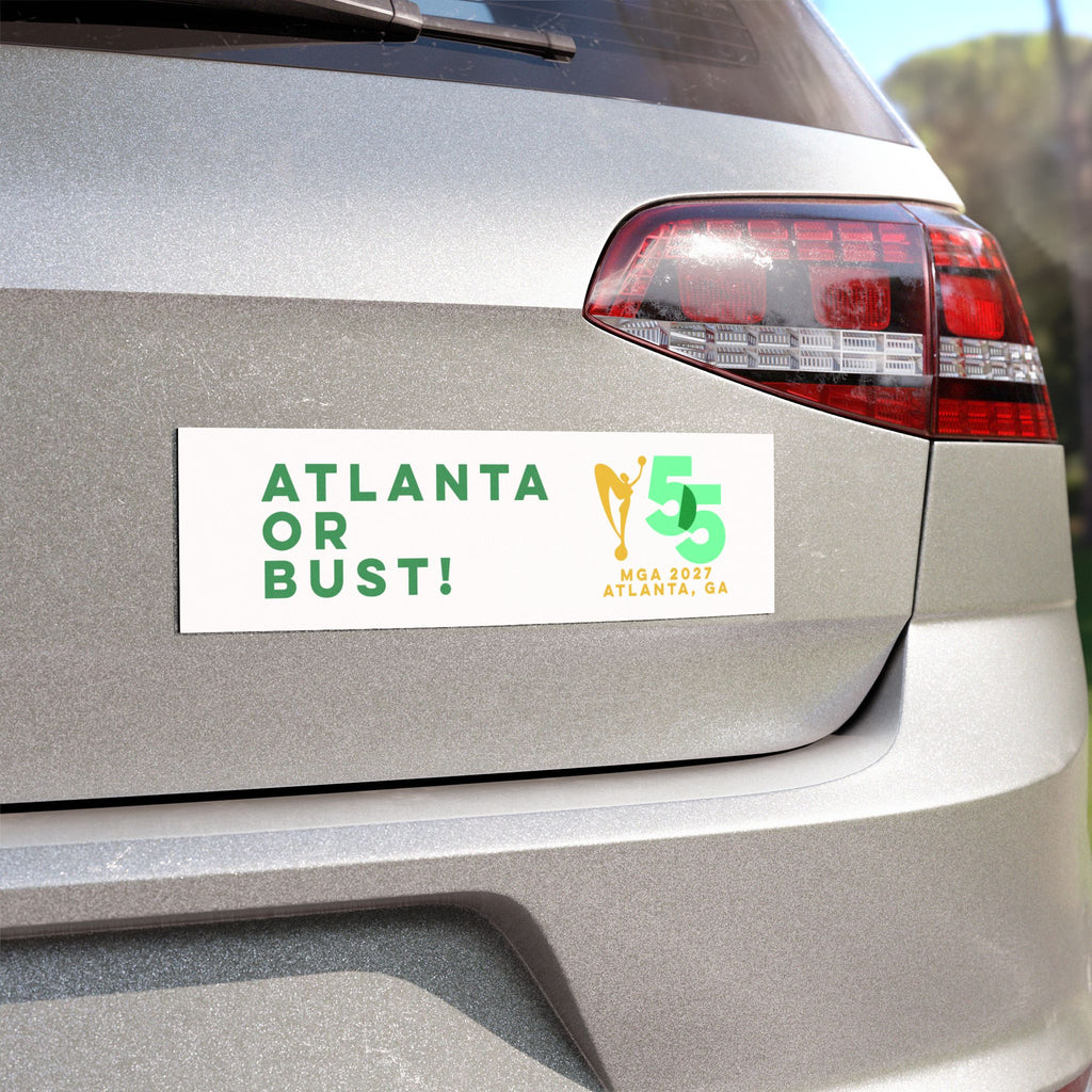 MGA 55th Anniversary Atlanta or Bust Car Magnet
