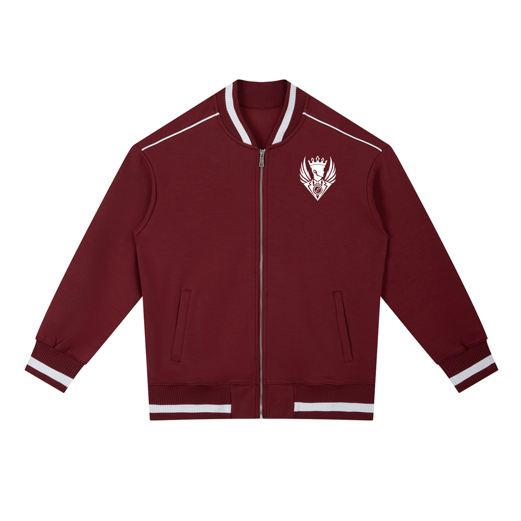 GAE Contrast Piping Zip Bomber Jacket