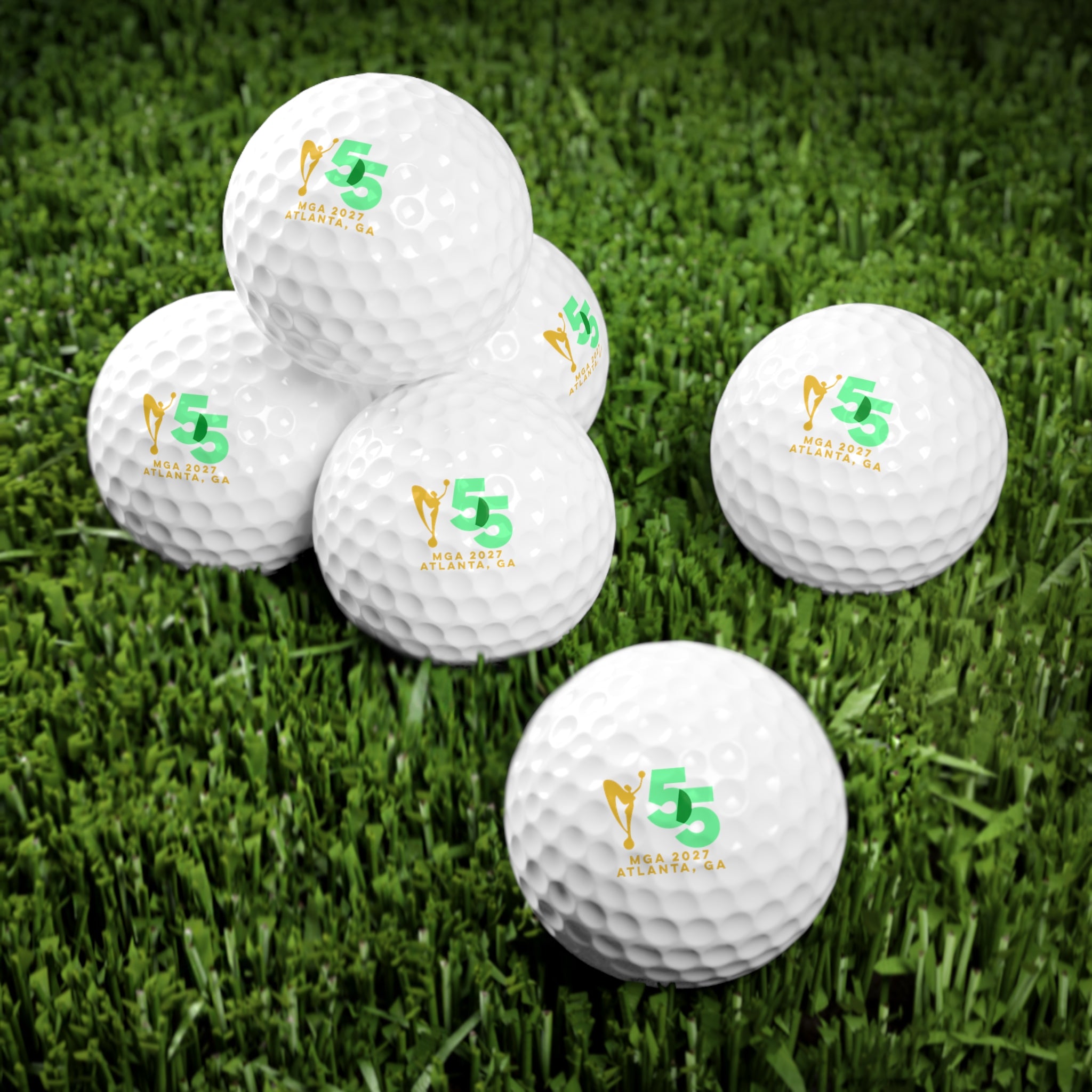 MGA 55th Anniversary 6 Pack Logo Golf Balls