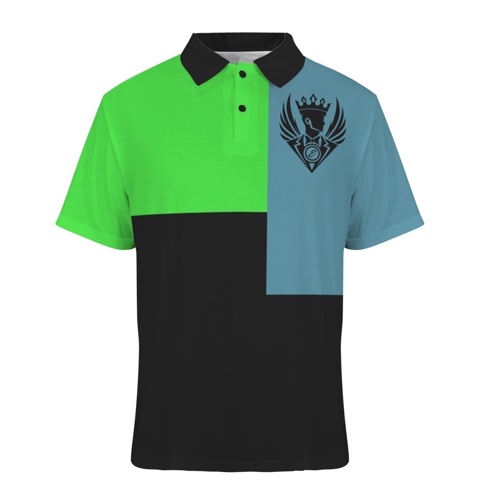 GAE Aqua Neon Block Men's Polo