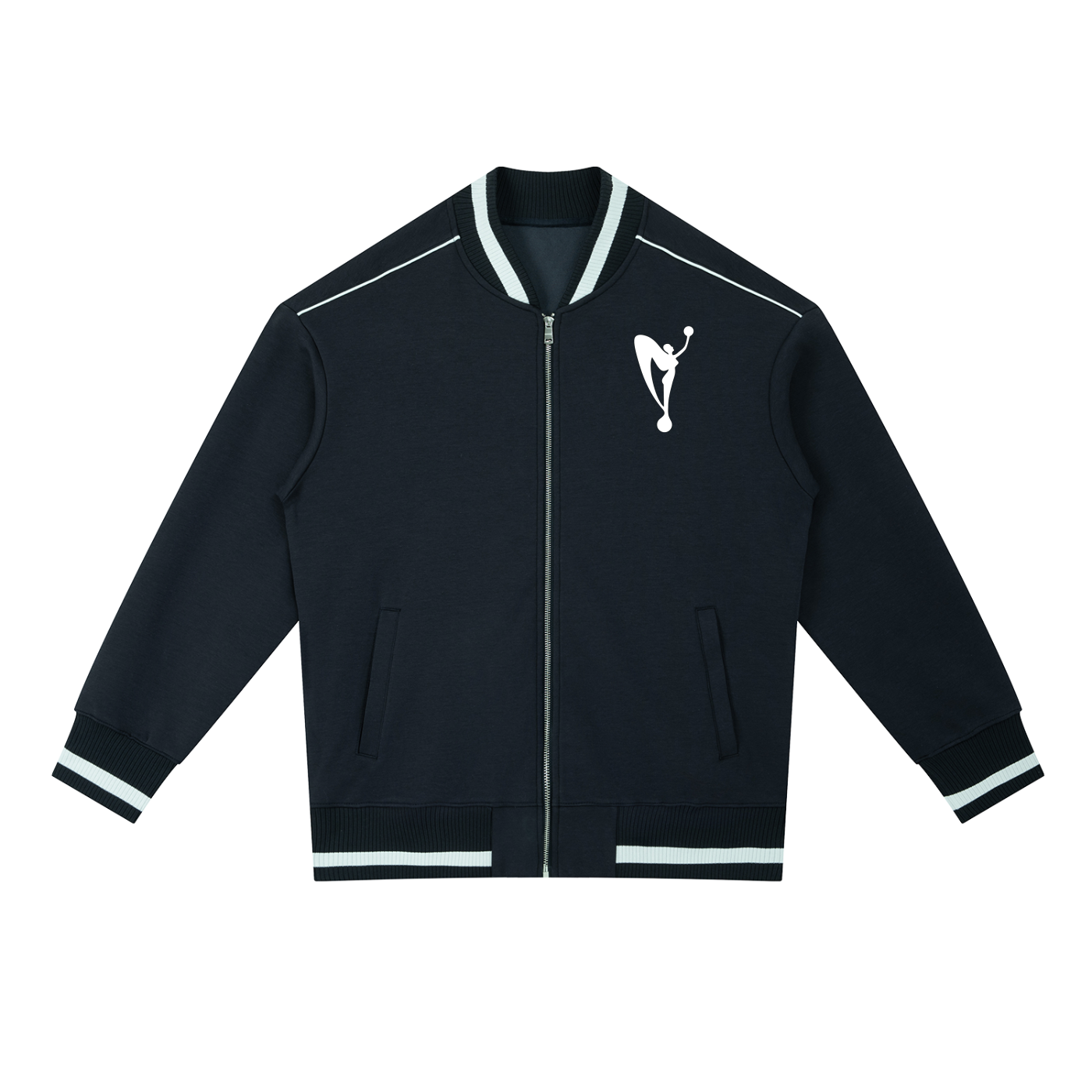 MGA Contrast Piping Zip Bomber Jacket