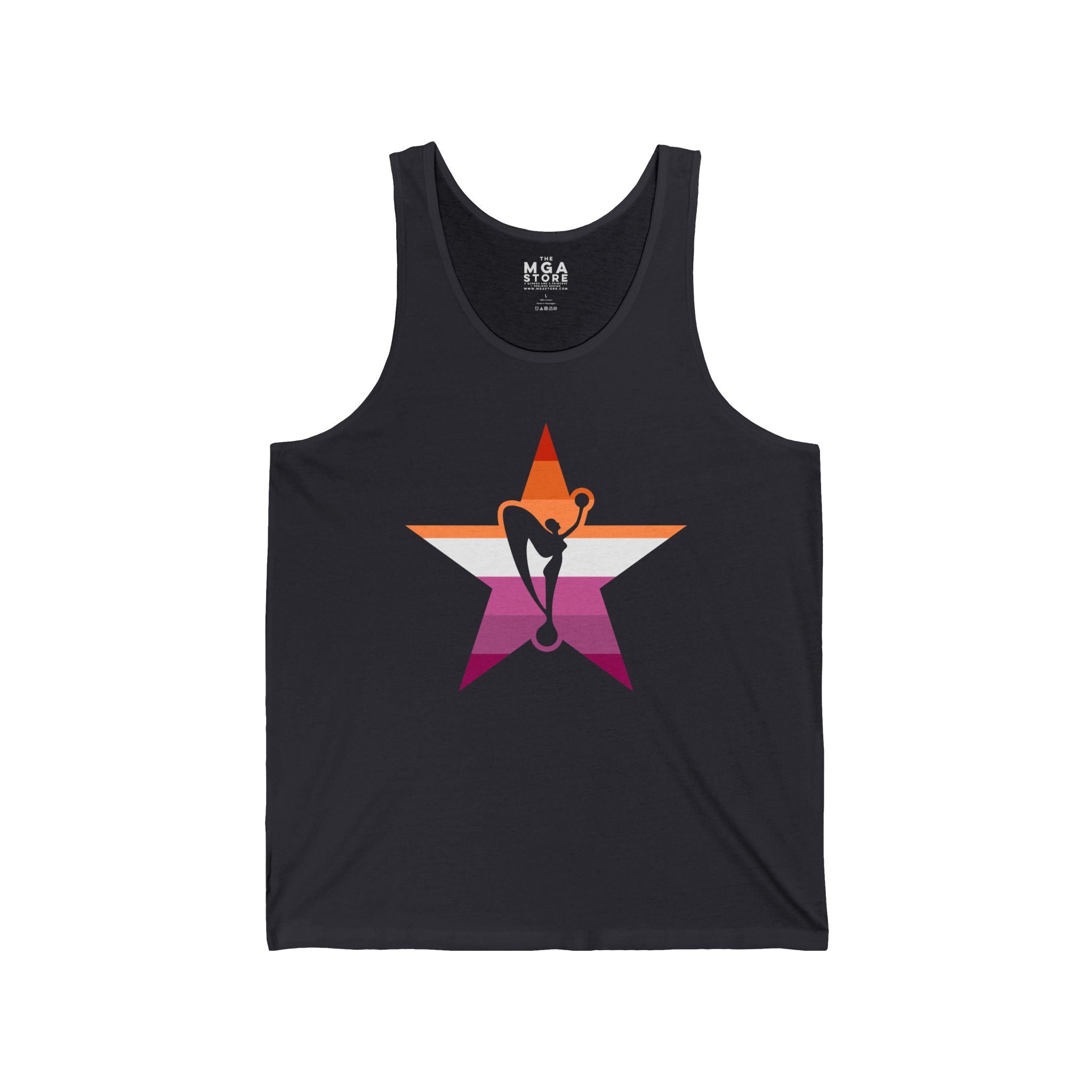 Lesbian Pride Star Power Tank Top