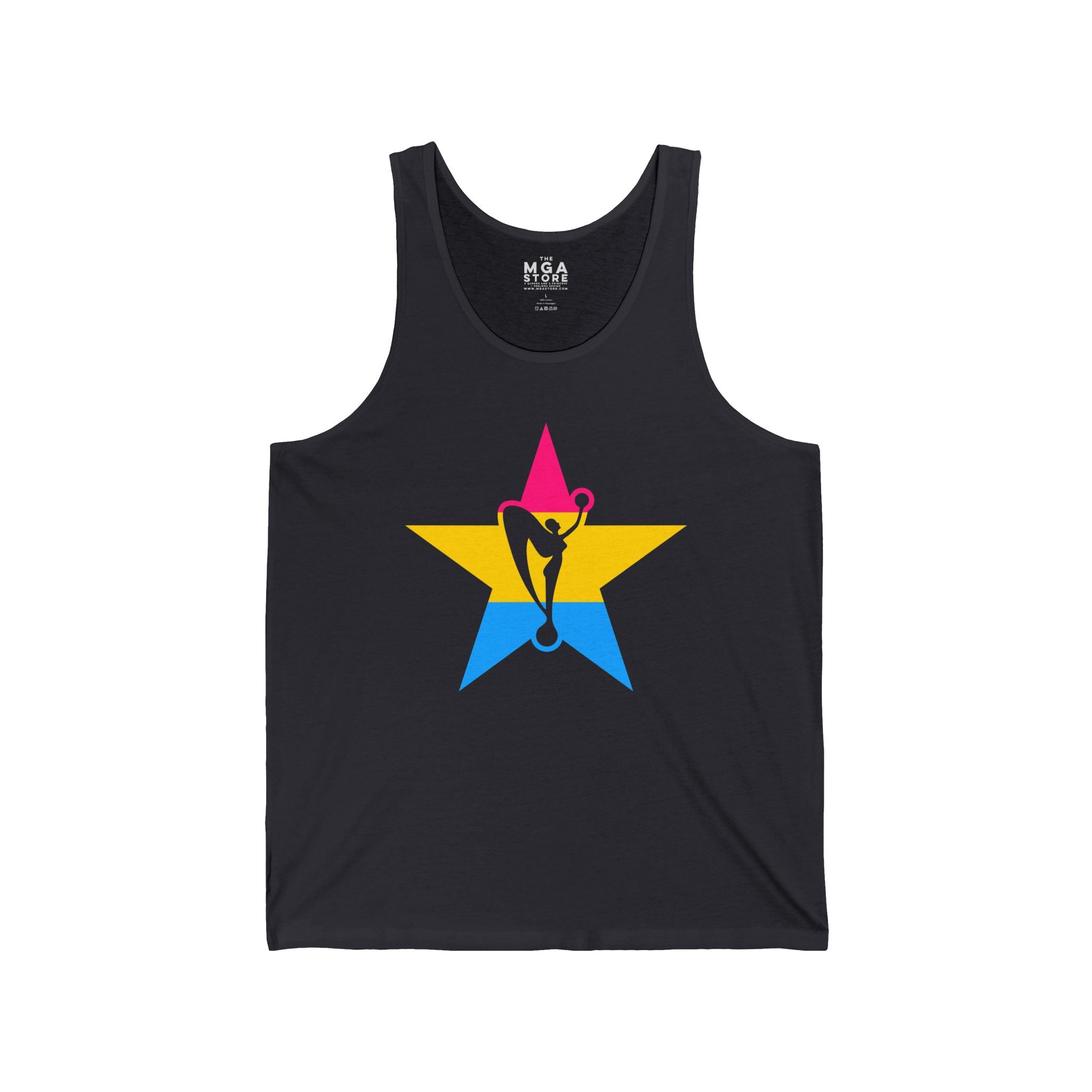 Pansexual Pride Star Power Tank Top