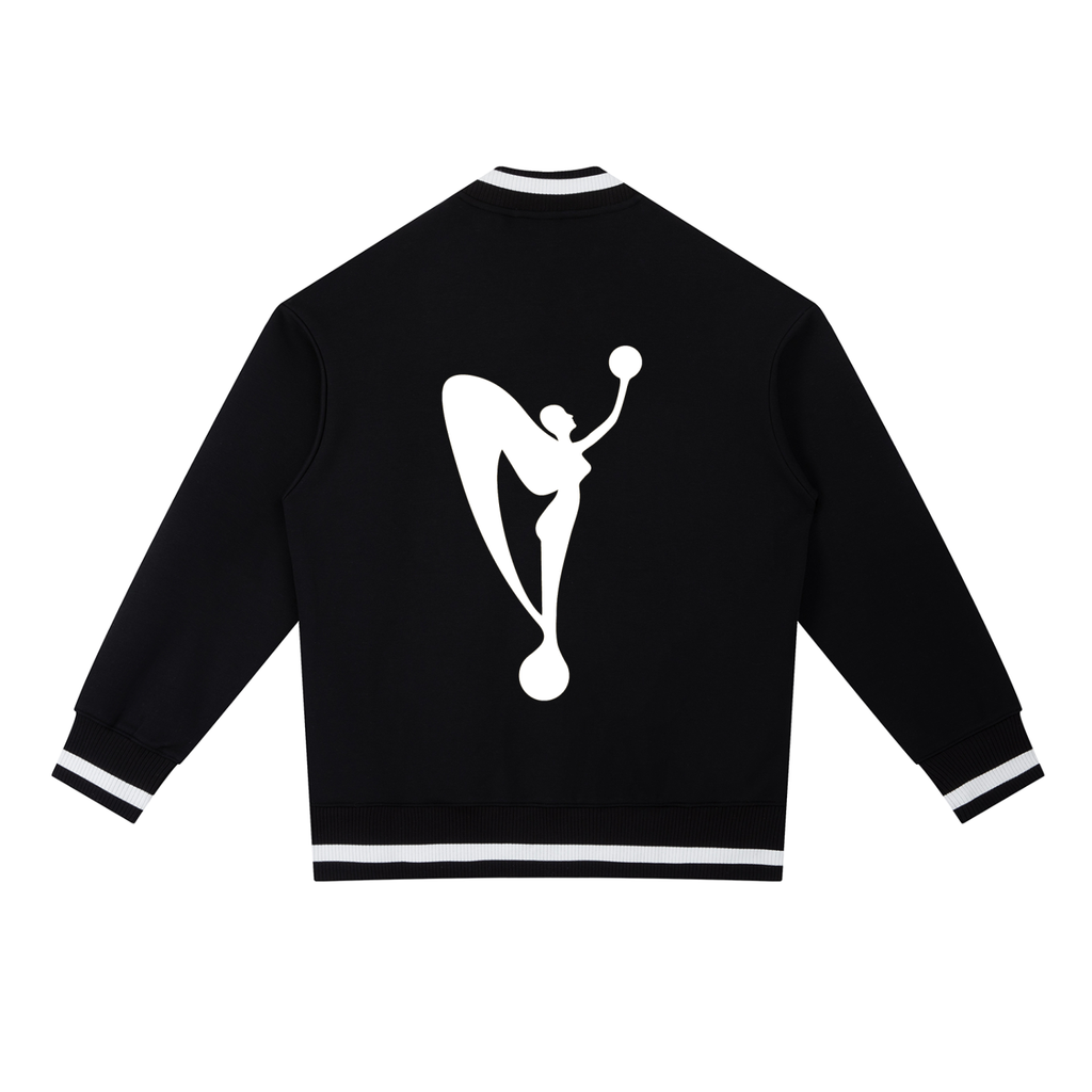 MGA Contrast Piping Zip Bomber Jacket