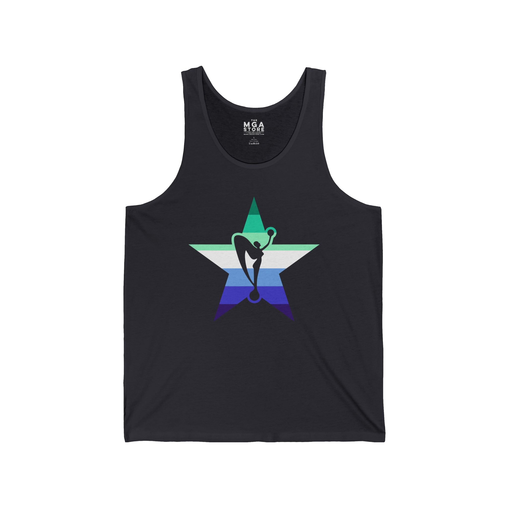 Gay Mens Pride Star Power Tank Top