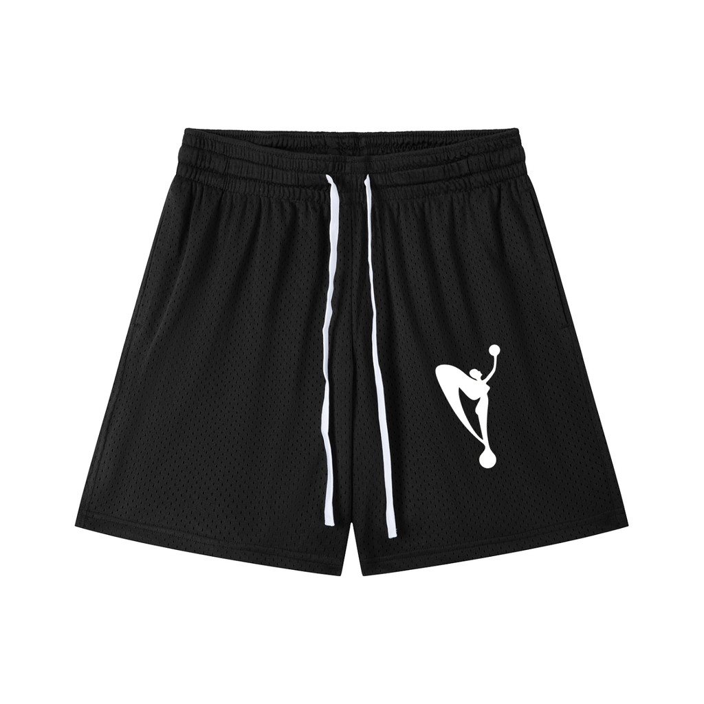 Mesh Drawstring Shorts Workout