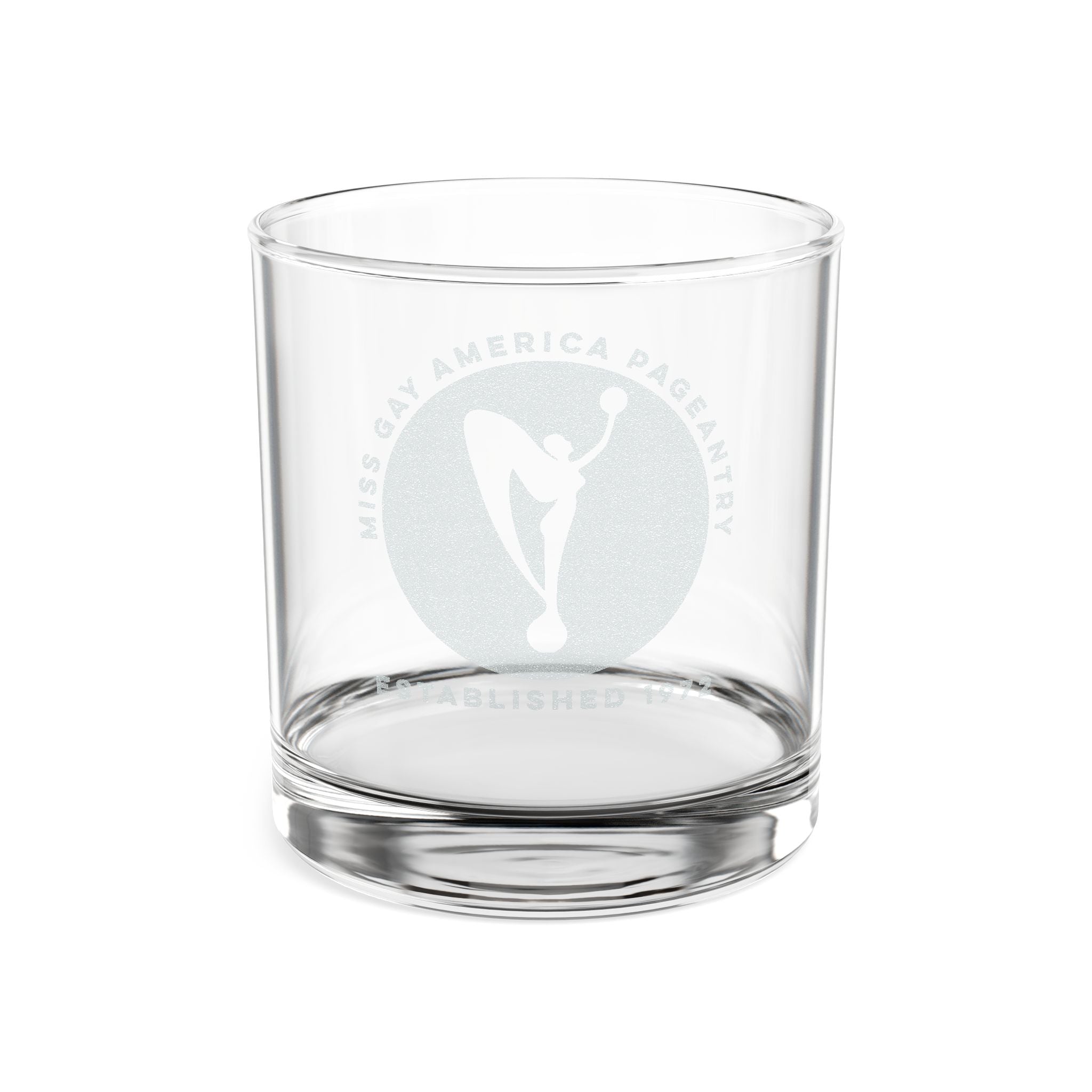 Engraved MGA Pageantry Emblem 10.5oz Whiskey Glass