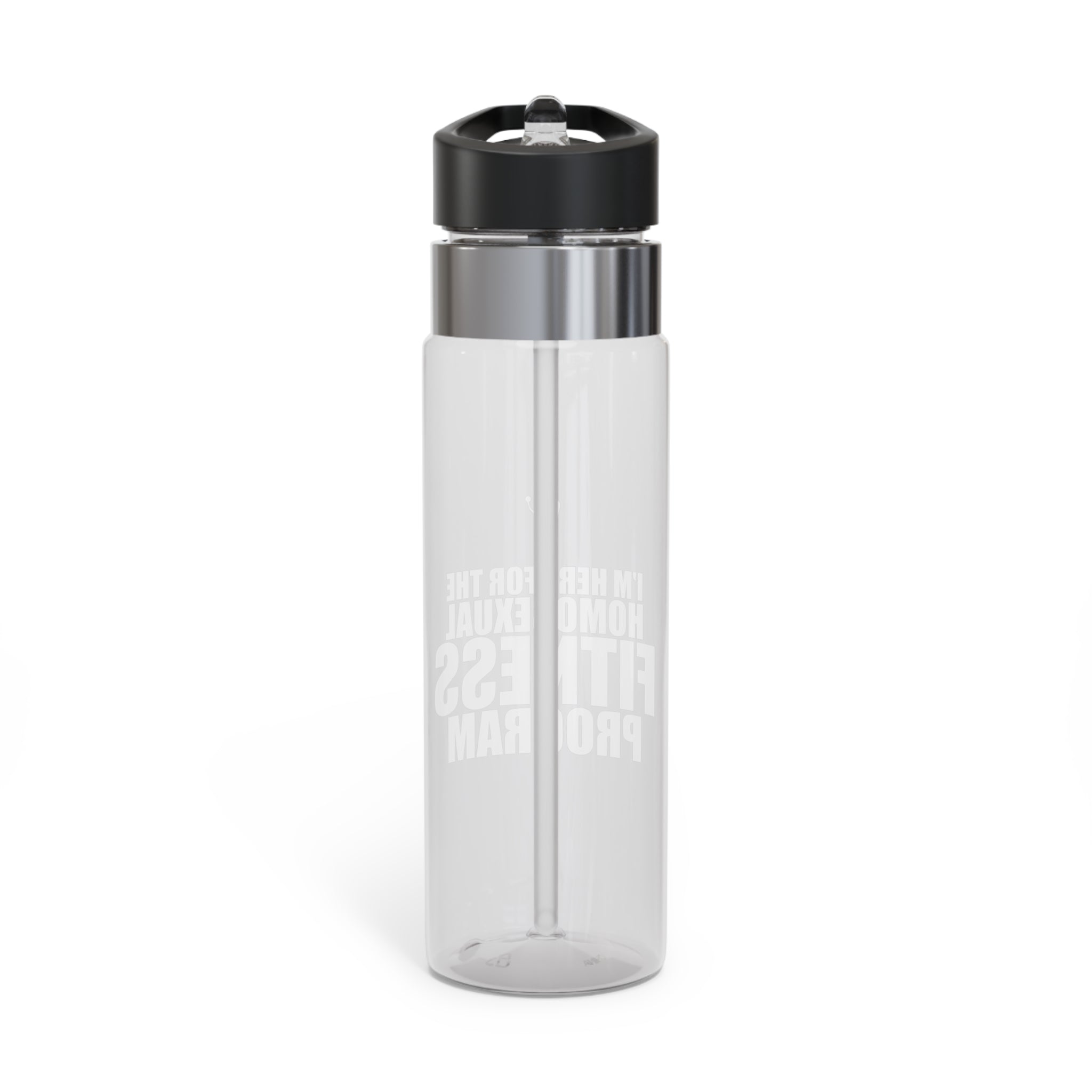 “I’m Here for the Homosexual Fitness Program” Gym Water Bottle (20oz)