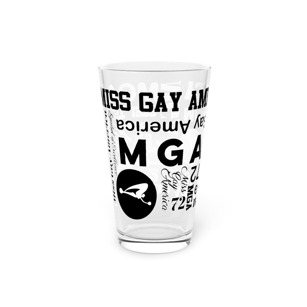 MGA Fontography 16oz Pub Glass