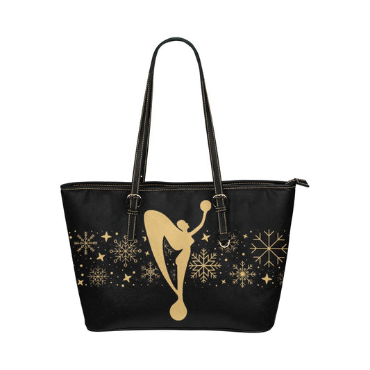 Snow In Excellence Holiday 2025 Leather Tote Bag