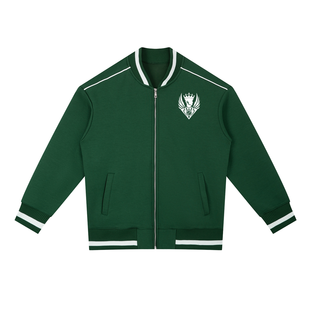 GAE Contrast Piping Zip Bomber Jacket