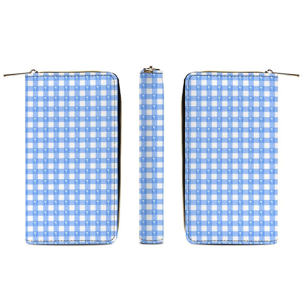 Blue Gingham Excellence Wallet
